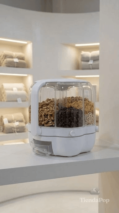 Rotating dispenser generated with Brand Kit Retail In Situ inside Ganga Home store